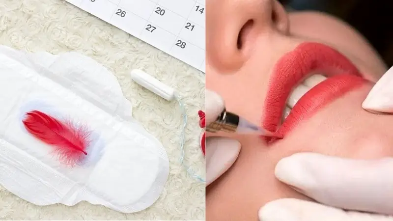 Đến tháng không nên phun môi bởi lúc này cơ thể đang trong thể trạng mệt mỏi, không thoải mái