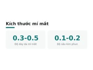 Kích thước mí mắt