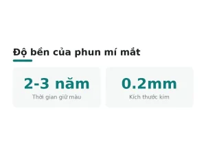 Độ bền của phun mí mắt
